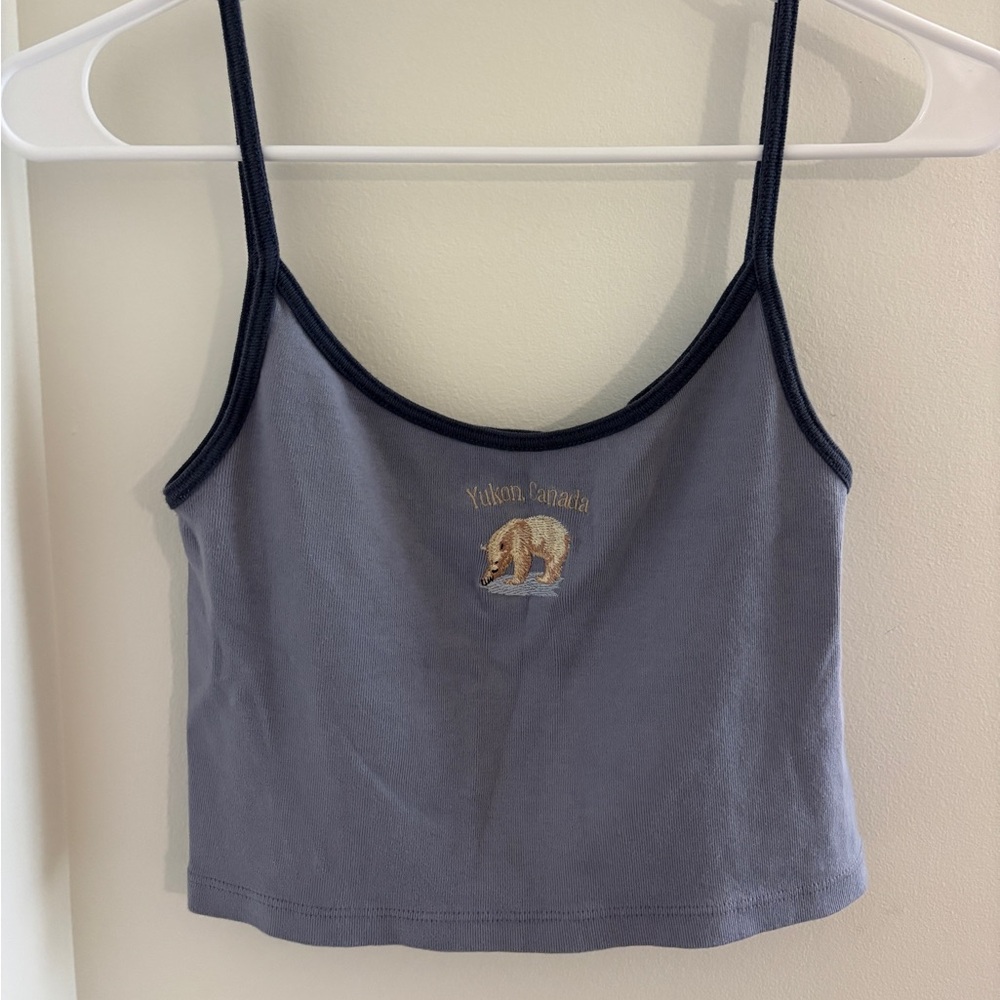 Brandy Melville Blue Yukon Canada Tank
